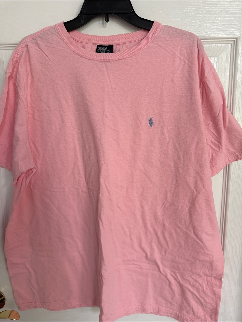 Polo by Ralph Lauren Light Pink Short Sleeve Tee with Blue Pony
